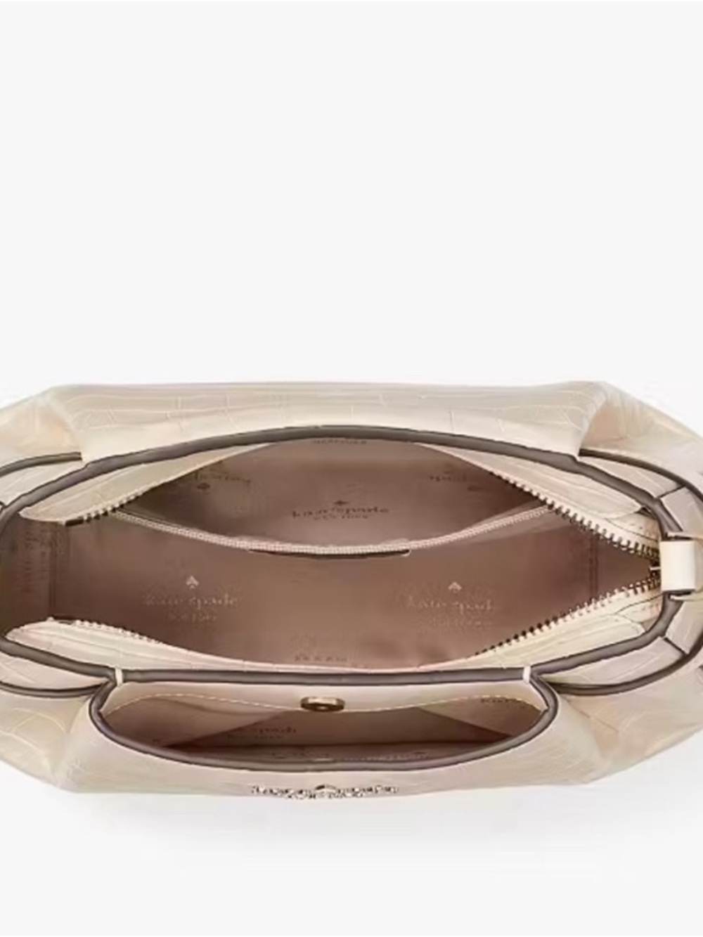 Kate Spade New York Dumpling Croc-Embossed Leather Crossbody Bag with wallet - Picture 4 of 13